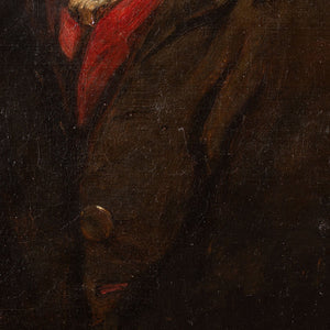 19th-Century Portrait Of A Gentleman With A Red Waistcoat