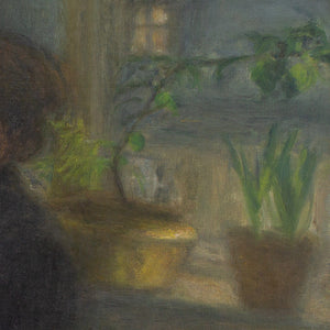 Florence Abrahamson, Interior Scene With Seated Woman