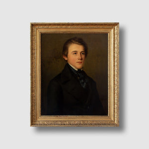 Reserved - 19th-Century German School Portrait Of A Young Gentleman