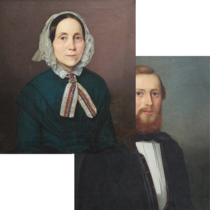 Carl August Gosch, Pair Of Portraits
