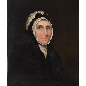 Reserved - 19th-Century British School Portrait Of A Lady With A Bonnet