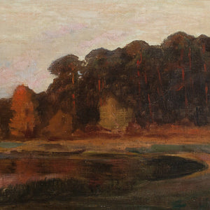 Rudolf Hellgrewe, Autumnal Landscape With Sunset
