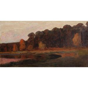 Rudolf Hellgrewe, Autumnal Landscape With Sunset