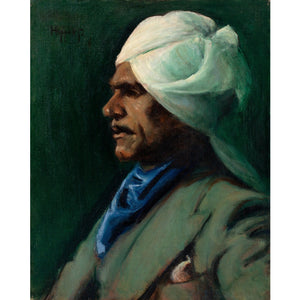 Danish School, Early 20th-Century Portrait Of A Man In A Turban