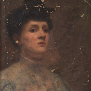 Harold Lapham, Worn Portrait Of A Lady