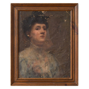 Harold Lapham, Worn Portrait Of A Lady
