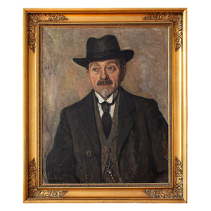 Lilli Lundsteen, Portrait Of A Gentleman With A Homburg