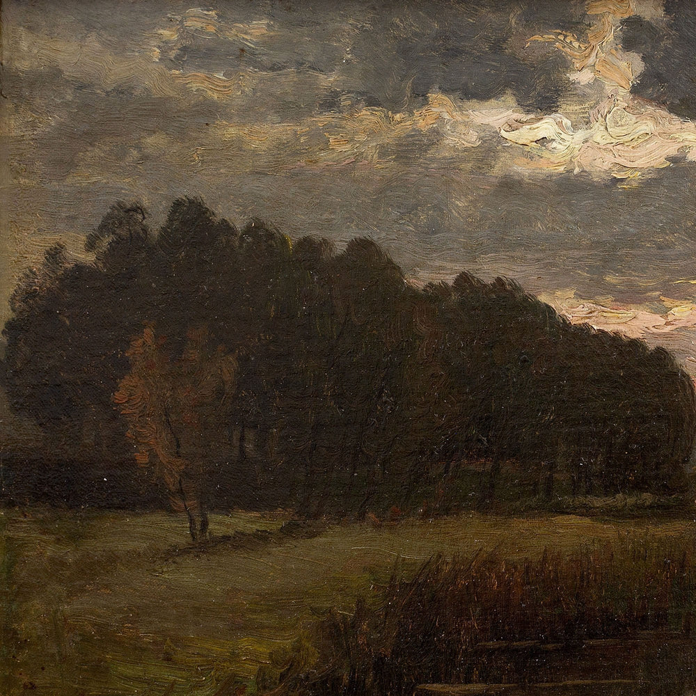 Reserved - Isidor Meyers, River Landscape With Setting Sun