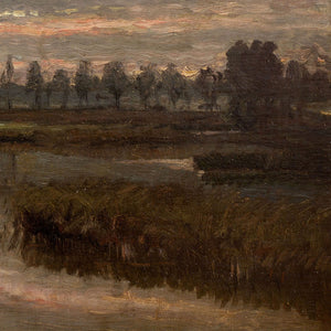 Reserved - Isidor Meyers, River Landscape With Setting Sun