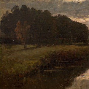 Reserved - Isidor Meyers, River Landscape With Setting Sun