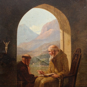 After Christian Andreas Schleisner, Two Monks In A Monastery