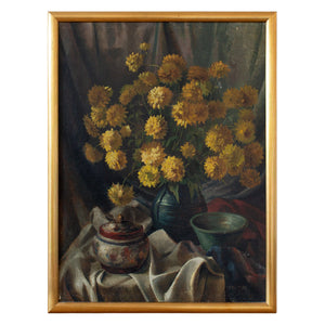 Ernst Murr, Still Life With A Bouquet Of Chrysanthemums