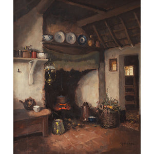 Hendrik-Jan Neuland, Farmhouse Interior With Fireplace