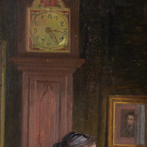 Robert Panitsch, Interior Scene With Pensive Woman