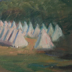 Julius Paulsen, View Of A Summer Camp At Tibirke