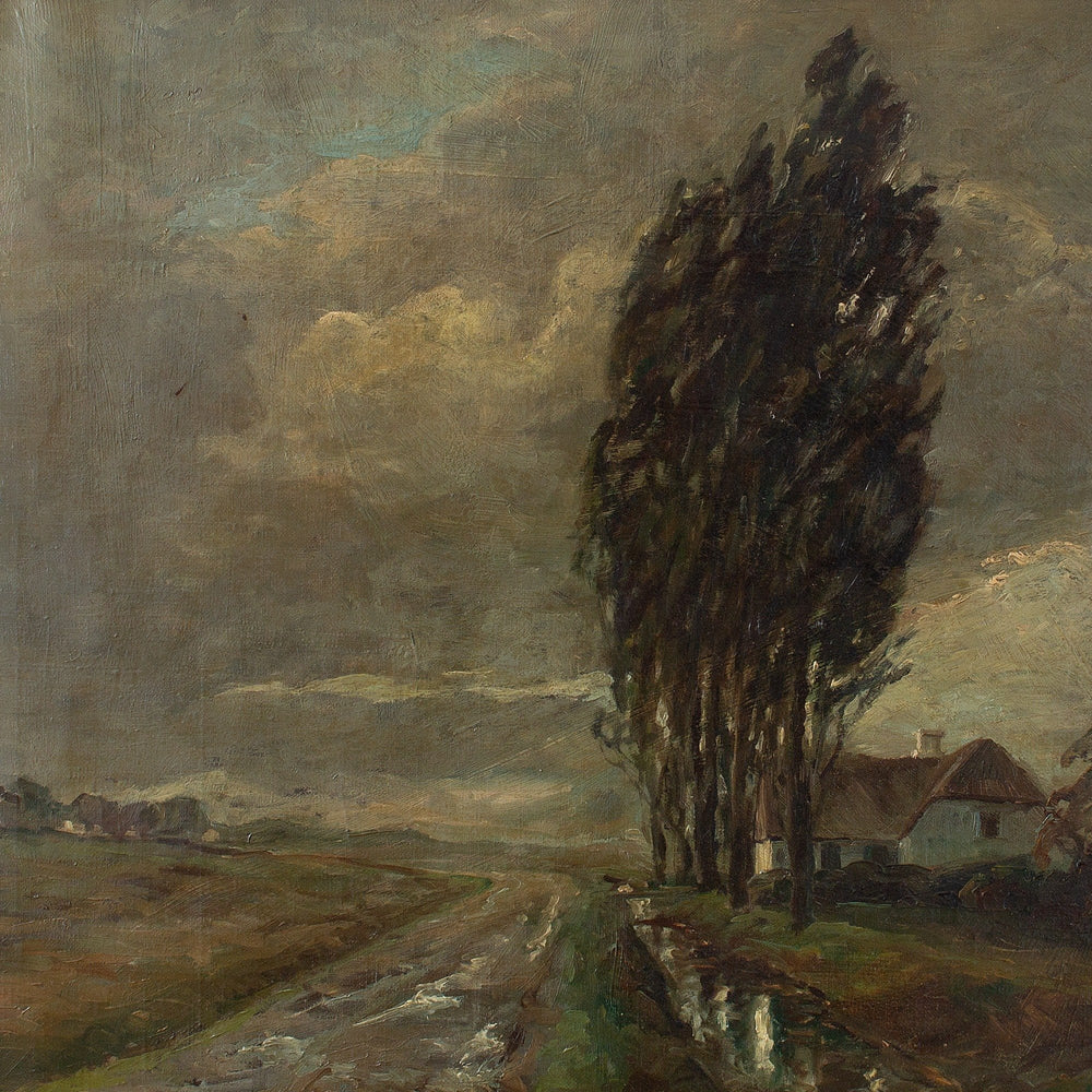 Harald Pryn, Winter Landscape With Cottage