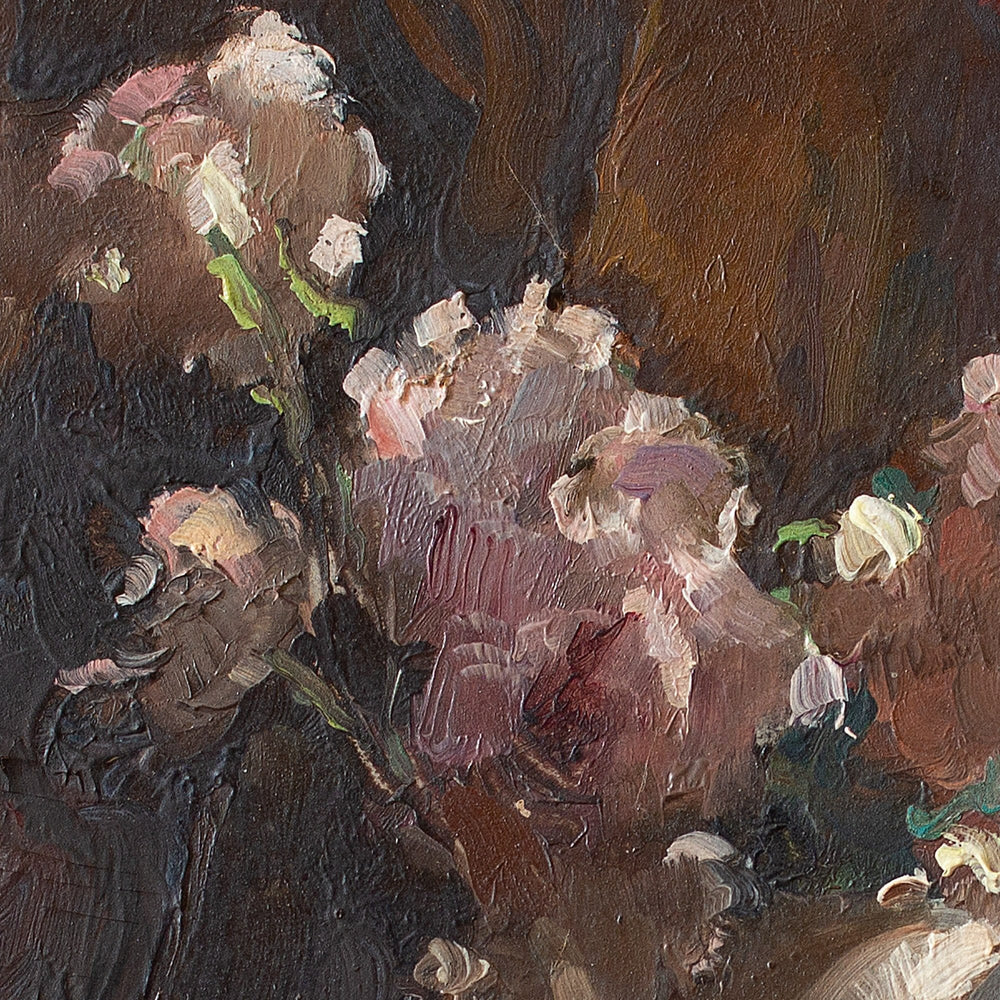 Reserved - Jean Stival, Still Life With Bouquet & Jug