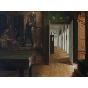 Christian Tilemann-Petersen, Interior Scene From Glorup Manor, Denmark