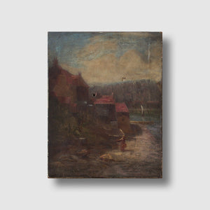 British School, 19th-Century Provincial River Landscape