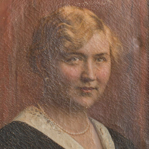 Austrian Portrait Of A Woman With Pearls
