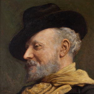 Lily Waldron, Portrait Of A Gentleman With A Trilby