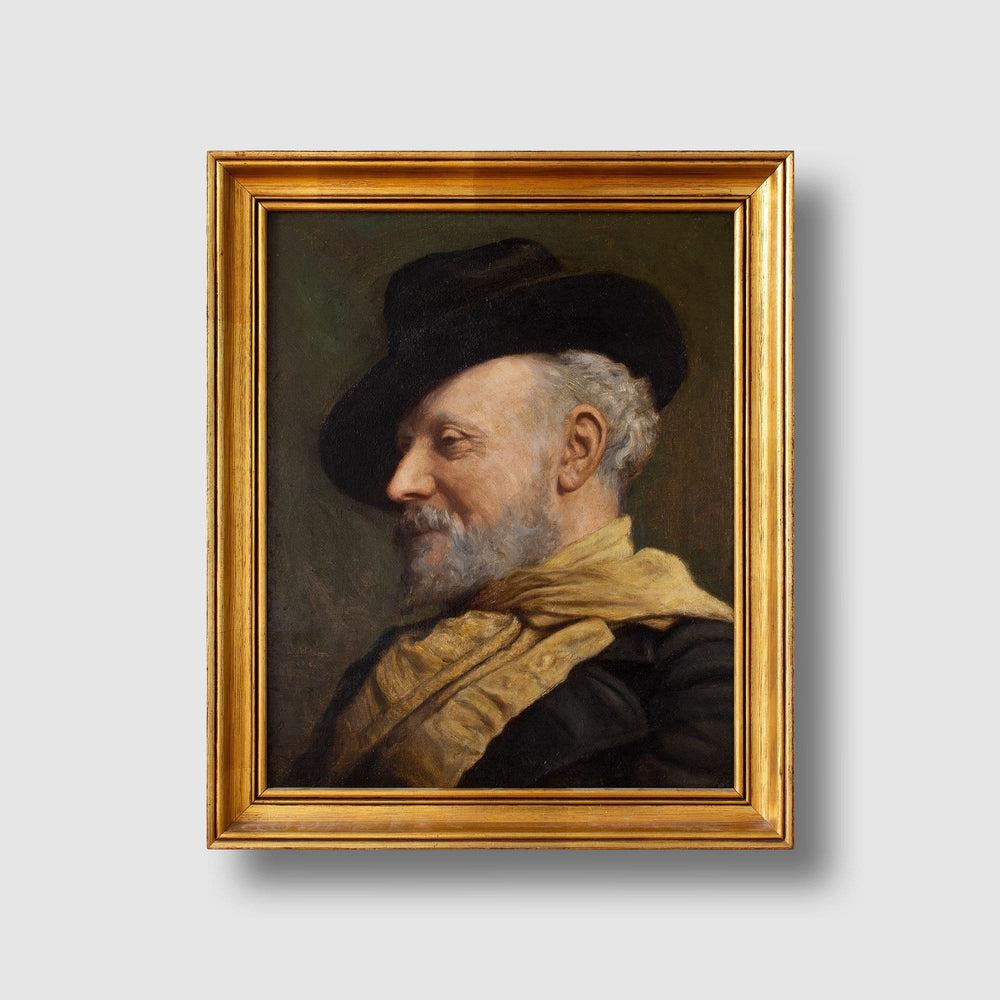 Lily Waldron, Portrait Of A Gentleman With A Trilby