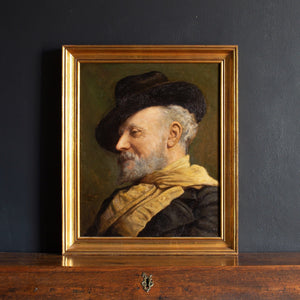 Lily Waldron, Portrait Of A Gentleman With A Trilby