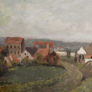 Charles Warland, Impressionist Landscape With Dwellings