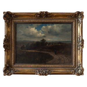 Reserved - 19th-Century German School, Rural View With Cloudy Sky
