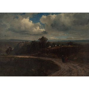 Reserved - 19th-Century German School, Rural View With Cloudy Sky