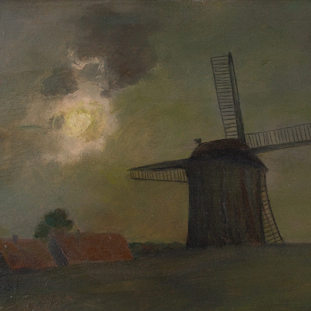 Wilhelm Brandenburg, Nocturne With Windmill