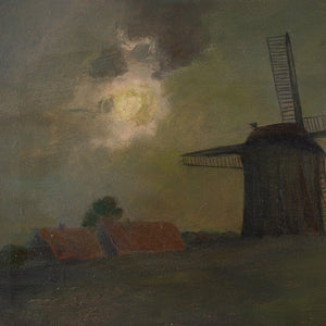 Wilhelm Brandenburg, Nocturne With Windmill