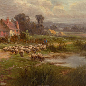 Sidney Yates Johnson, Pastoral Scene With Farmhouse
